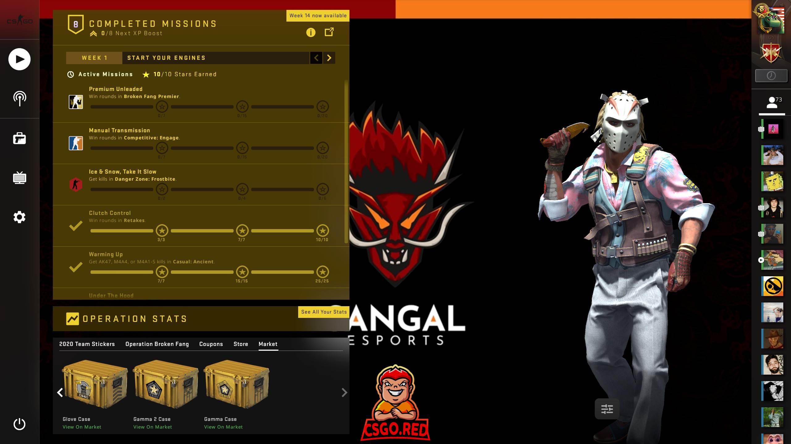 Sangal Esports CSGO Panorama UI Background preview